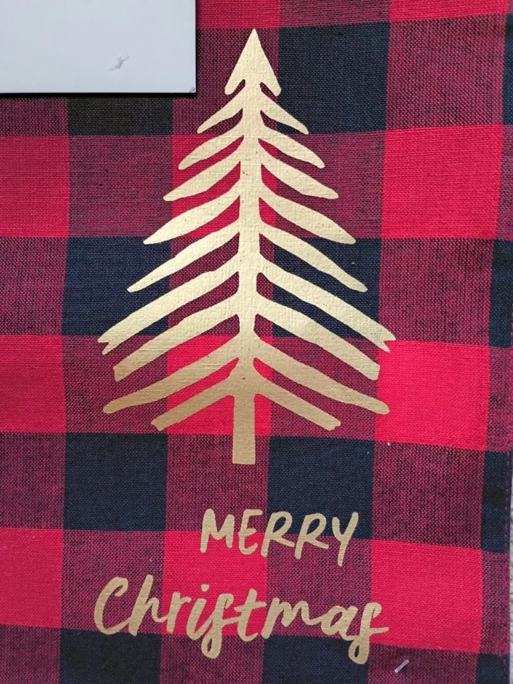 Ridgefield Home Christmas Red Black Buffalo Plaid Placemats & Napkins Set of 8